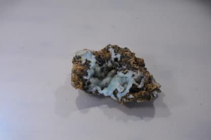 Hémimorphite bleue, Mine de la Vidale, Asprières, Aveyron.