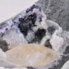 Fluorine et Calcite maclée, Glageon, Nord, Hauts-de-France.