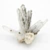 Pyrite sur cristaux de quartz, mine de Trepca, Yougoslavie.