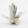 Pyrite sur cristaux de quartz, mine de Trepca, Yougoslavie.