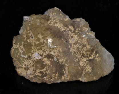 Fluorine jaune et Calcite ferrifère, Mine de Fontsante, Les-Adrets-de-l’Esterel, Var.