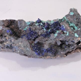 Azurite et Malachite, Mine du Moulinal, Tarn, France.