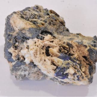 Azurite et Cuprite, Mine du Moulinal, Tarn, France.