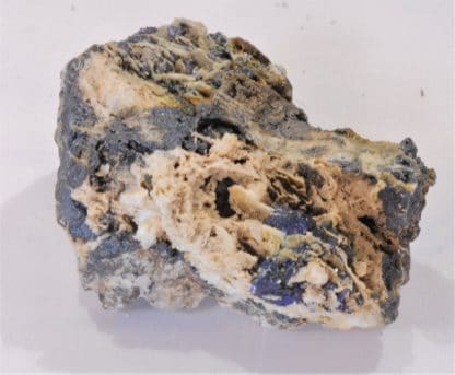 Azurite et Cuprite, Mine du Moulinal, Tarn, France.