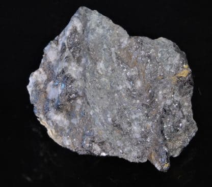 Blende (sphalérite) noire dans du quartz, Mine des Bormettes, La-Londe-les-Maures, Var.