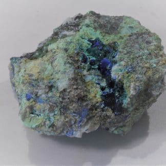 Parnauïte, Azurite et Malachite, Hubac de Jourdan, Daluis, Alpes-Maritimes.