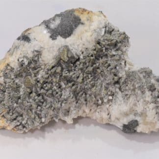 Pyrite sur Calcite, Glageon, Avesnois, Nord, Hauts-de-France.
