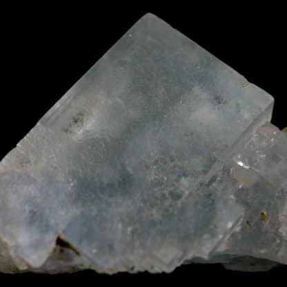 Fluorine bleue et quartz, mine de Mont-Roc (Montroc), Tarn.