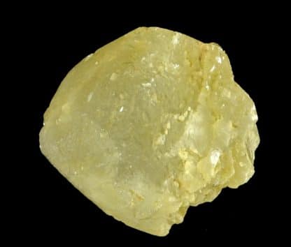 Calcite jaune, carrière de Leffe, Dinant, Belgique.