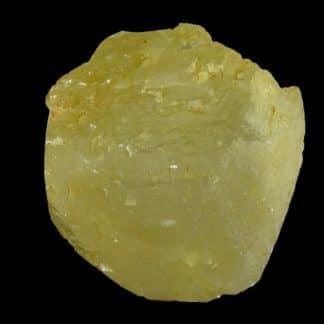 Calcite jaune, carrière de Leffe, Dinant, Belgique.