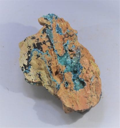 Malachite et Smithsonite « Herrerite », Chessy-les-Mines, Rhône.