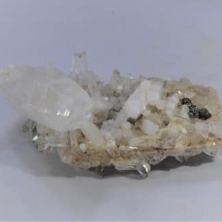 Quartz et Chalcopyrite, Mine de la Gardette, Oisans, Isère.