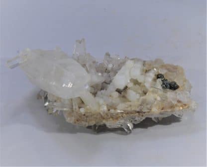 Quartz et Chalcopyrite, Mine de la Gardette, Oisans, Isère.