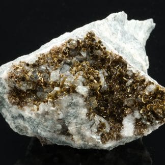 Goéthite et calcite, mine d'Aghbar, Zagora, région du Drâa-Tafilalet, Maroc.