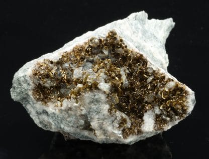 Goéthite et calcite, mine d'Aghbar, Zagora, région du Drâa-Tafilalet, Maroc.