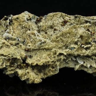 Chalcopyrite et quartz sur sidérite, Allemagne.