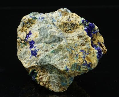 Azurite, malachite, Mine de Bou-Skour, Zagora, Maroc.