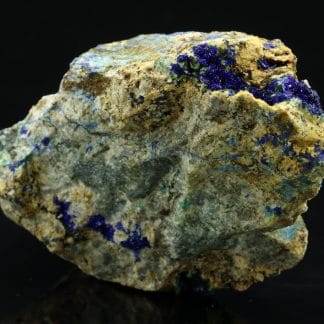 Azurite, malachite, Mine de Bou-Skour, Zagora, Maroc.