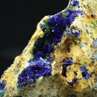 Azurite, malachite, Mine de Bou-Skour, Zagora, Maroc.