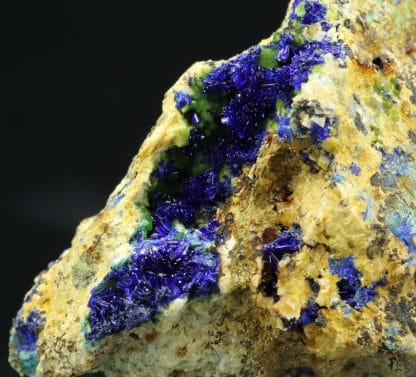 Azurite, malachite, Mine de Bou-Skour, Zagora, Maroc.