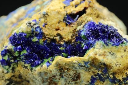 Azurite, malachite, Mine de Bou-Skour, Zagora, Maroc.