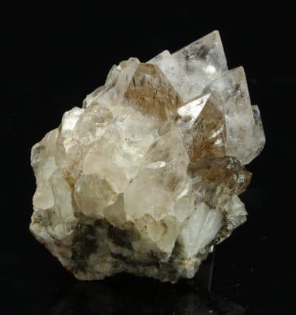 Quartz à inclusion de goethite, Haouli, Mibladen, Maroc.