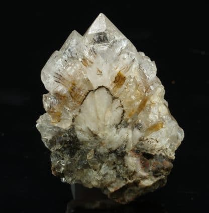 Quartz à inclusion de goethite, Haouli, Mibladen, Maroc.