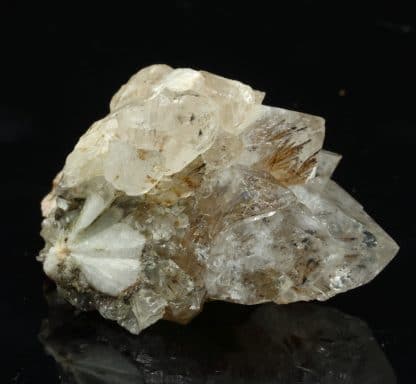 Quartz à inclusion de goethite, Haouli, Mibladen, Maroc.