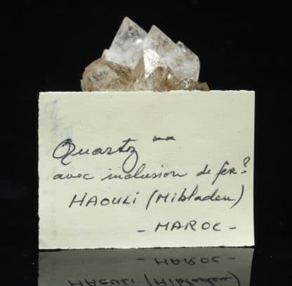 Quartz à inclusion de goethite, Haouli, Mibladen, Maroc.