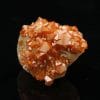 Wulfénite sur cérusite, district minier de Mibladen, Midelt, Maroc.