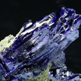 Azurite, district minier de Mibladen, Midelt, région du Drâa-Tafilalet, Maroc.