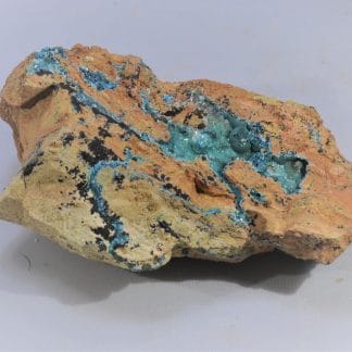 Malachite et Smithsonite « Herrerite », Chessy-les-Mines, Rhône.