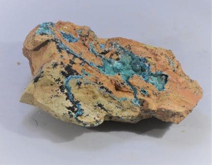 Malachite et Smithsonite « Herrerite », Chessy-les-Mines, Rhône.