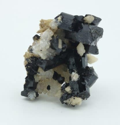 Ilvaite et quartz, Boron Quarry, Dalnegorsk, Russie.