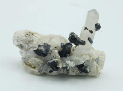 Ilvaïte et quartz, Campiglia Marittima, Grossetto, Italie.