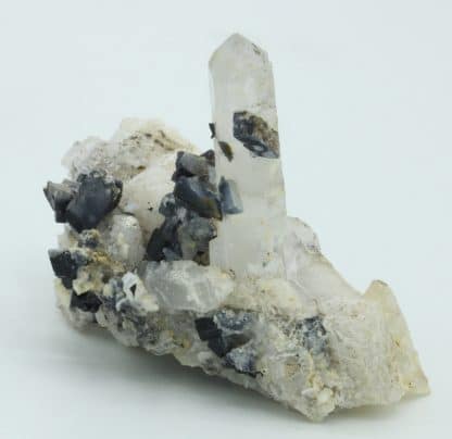 Ilvaïte et quartz, Campiglia Marittima, Grossetto, Italie.