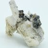 Ilvaïte et quartz, Campiglia Marittima, Grossetto, Italie.