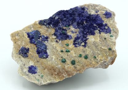 Azurite et malachite, mine de la Garonne au Pradet dans le Var.