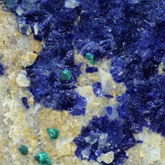 Azurite et malachite, mine de la Garonne au Pradet dans le Var.