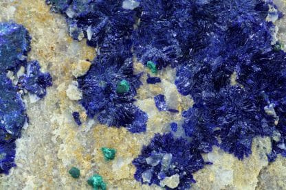 Azurite et malachite, mine de la Garonne au Pradet dans le Var.