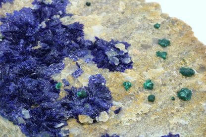 Azurite et malachite, mine de la Garonne au Pradet dans le Var.