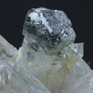 Galène, Barytine et Quartz fumé, Lac Blanc, L’Alpe d’Huez, Oisans, Isère.