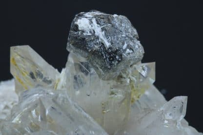 Galène, Barytine et Quartz fumé, Lac Blanc, L’Alpe d’Huez, Oisans, Isère.