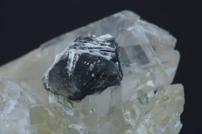 Galène, Barytine et Quartz fumé, Lac Blanc, L’Alpe d’Huez, Oisans, Isère.