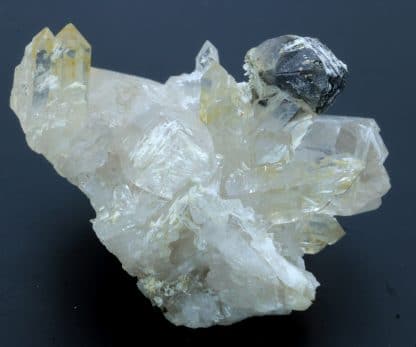 Galène, Barytine et Quartz fumé, Lac Blanc, L’Alpe d’Huez, Oisans, Isère.