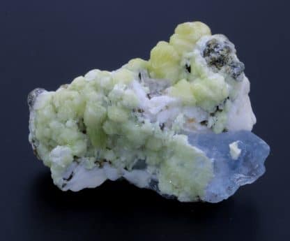 Bertrandite et fluorite, Akchatau Mine, Karaganda, Kazakhstan.