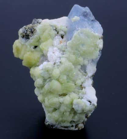 Bertrandite et fluorite, Akchatau Mine, Karaganda, Kazakhstan.