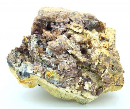 Axinite, Albite et Préhnite, Pêne Arrouye, Campan, Hautes-Pyrénées.