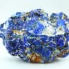Azurite, fluorine, malachite, mine de Montroc (Mont-Roc), Tarn.