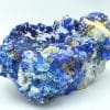 Azurite, fluorine, malachite, mine de Montroc (Mont-Roc), Tarn.